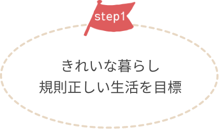 きれいな暮らし規則正しい生活を目標